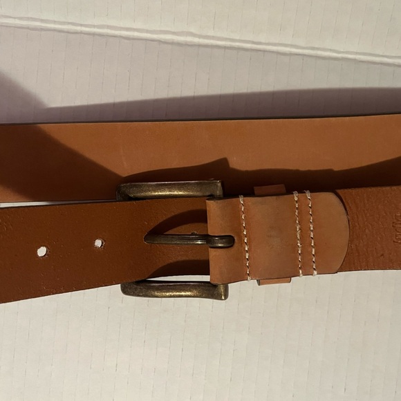 Timberland Men's Tan Leather Belt Size 46 - Picture 11 of 16